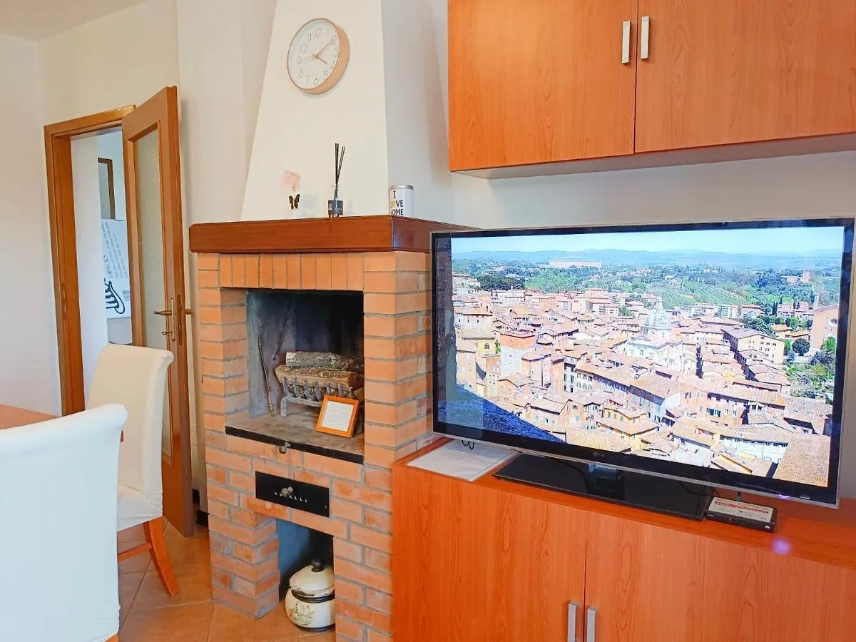 아파트 Siena Appartamento Con Splendido Terrazzo Presciano 이탈리아